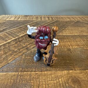 Vintage 1988 California Raisins Cello Player PVC Figure 3” Calrab Applause Toy